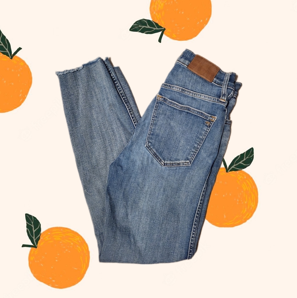 madewell size 24 stovepipe jeans
